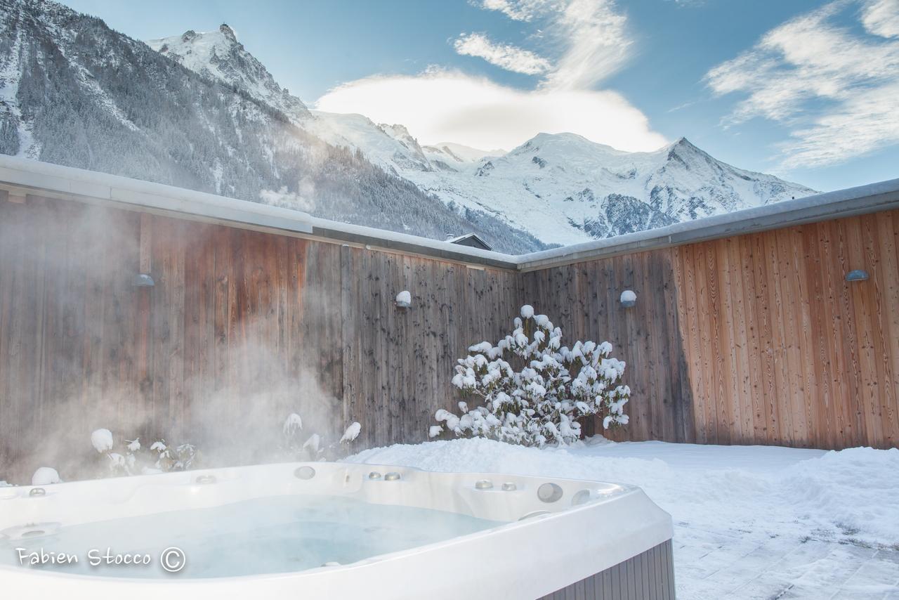 Apartment Au Bon Coin - Luxury Chamonix Hidden Haven, Mont Blanc View, Hot Tub And Garden Εξωτερικό φωτογραφία